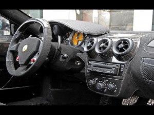 Ferrari F430 Scuderia interior view